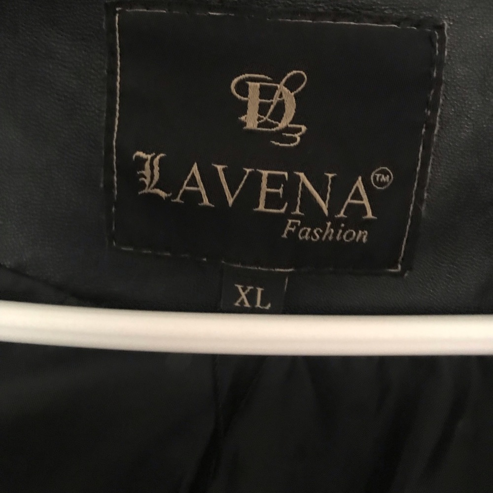 Half leather and denim jacket